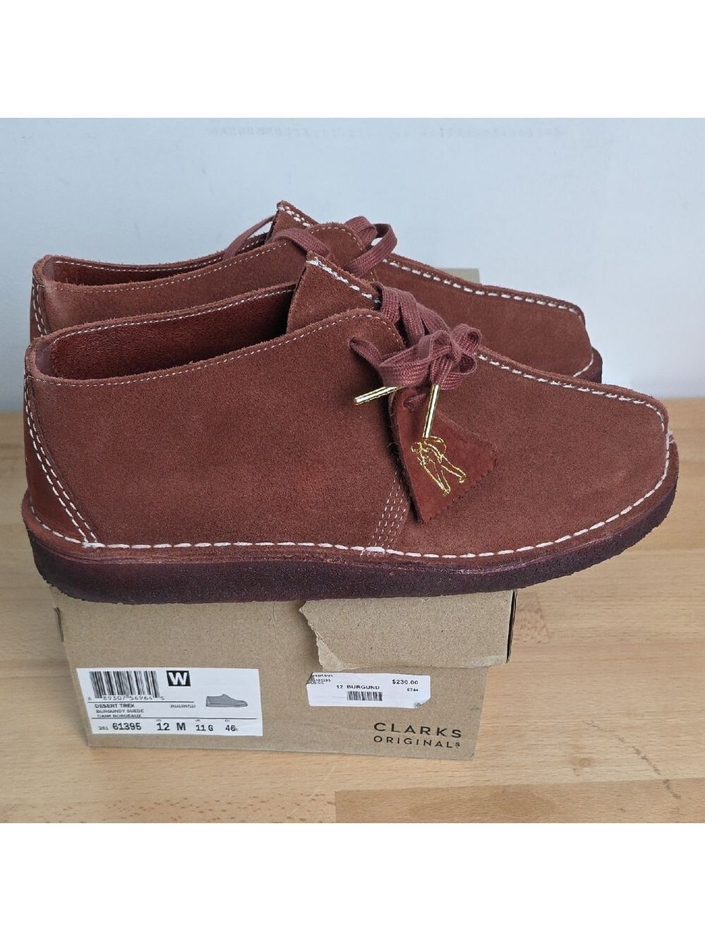 Men’s Wallabee Suede Shoes - Brown Used Size 12